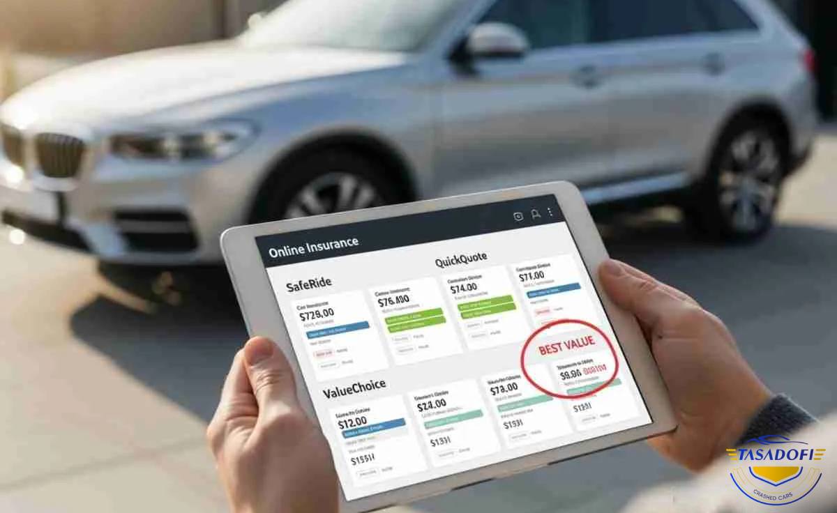 قیمت‌ گذاری آنلاین بیمه خودروهای تصادفی