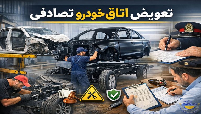 تعویض اتاق خودرو تصادفی